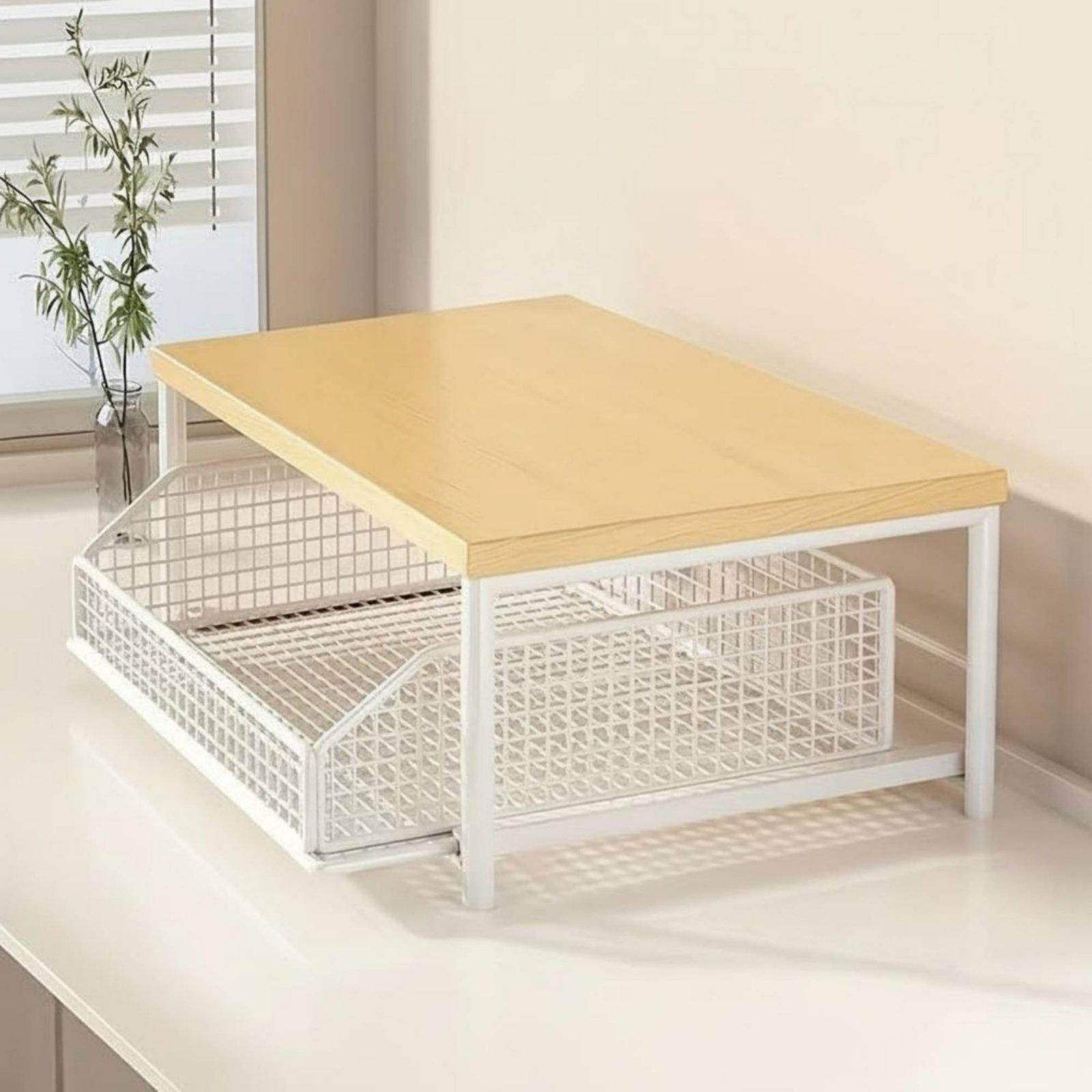 Kitchen Appliances Rack - رف مطبخ من طبقتين لتوفير المساحة،
