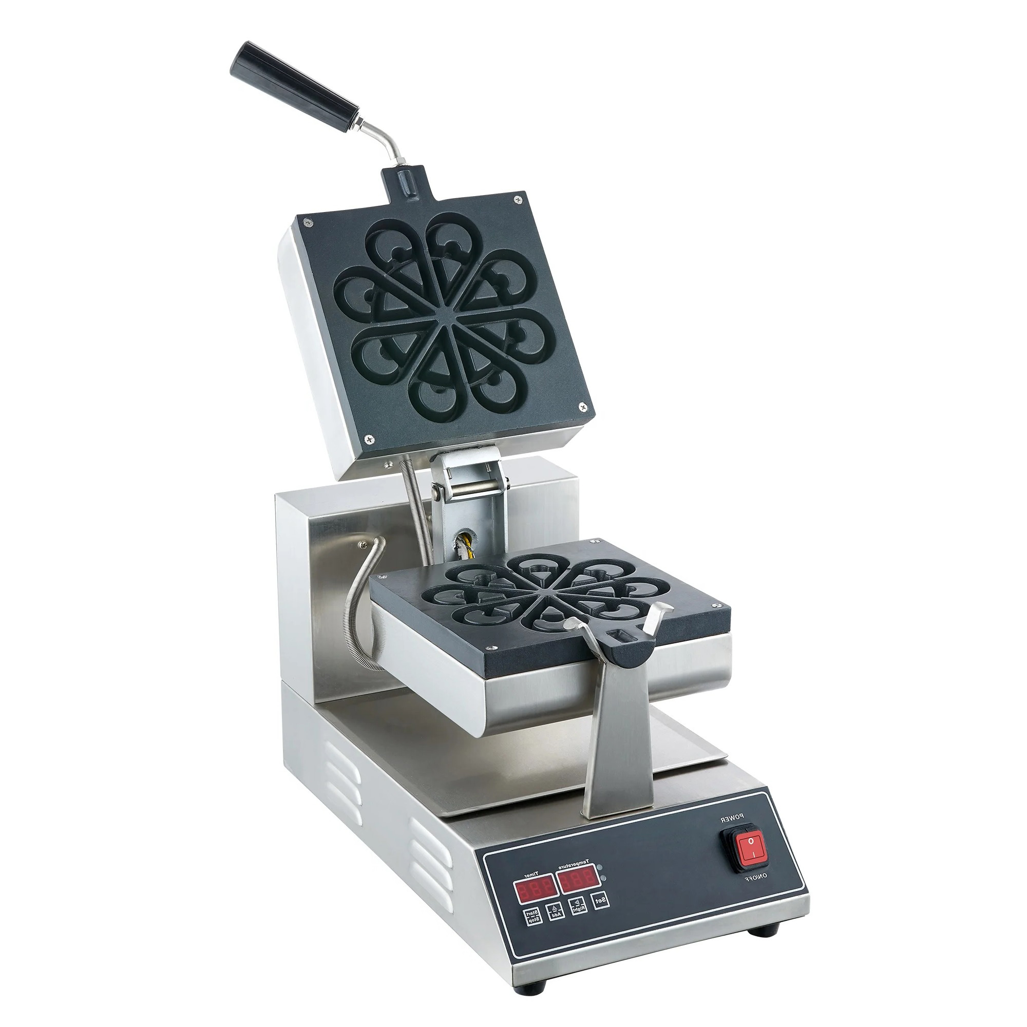 Waffle Iron Belgian - ماكينة صنع الوافل الكهربائية التجارية مكواة
