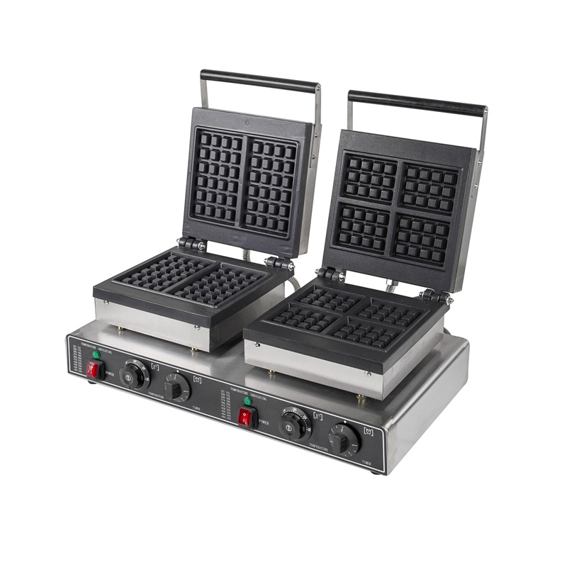 Waffle Iron Belgian - ماكينة صنع الوافل البلجيكية المربعة التجارية