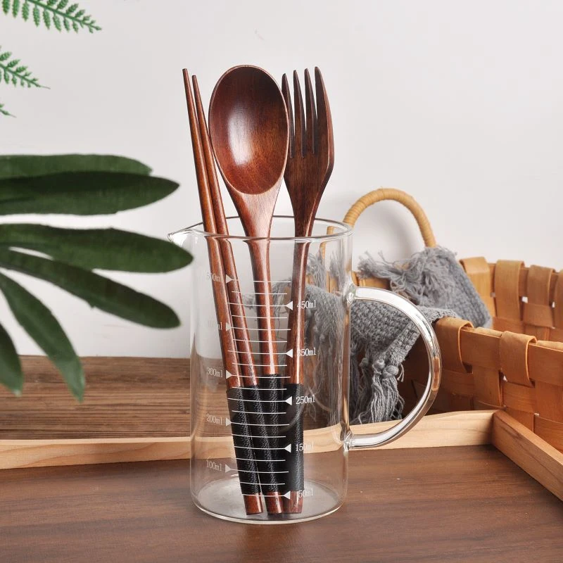 Kitchen Appliances Combo - طقم أدوات طعام خشبي للسفر: ملعقة