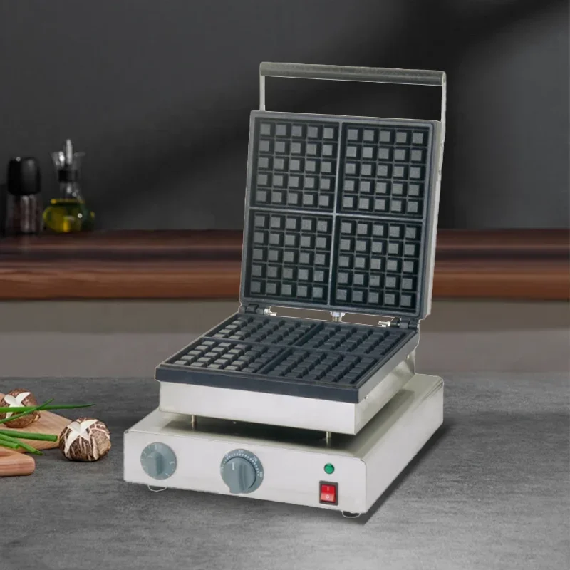 Chef Prosentials 4-Plate التجا - مراجعة Waffle Iron Belgian وسعره