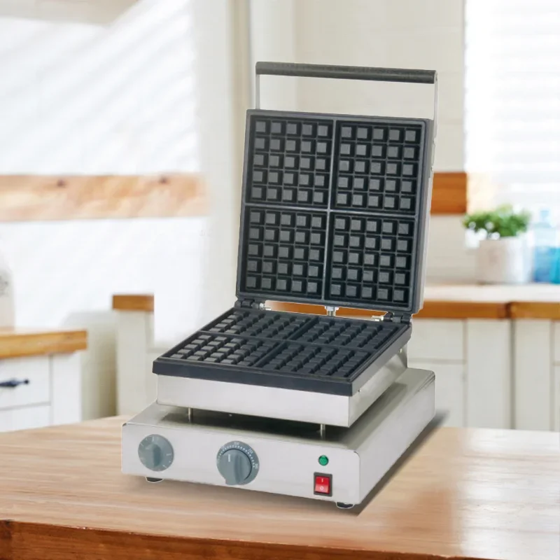Chef Prosentials 4-Plate التجا - مراجعة Waffle Iron Belgian وسعره