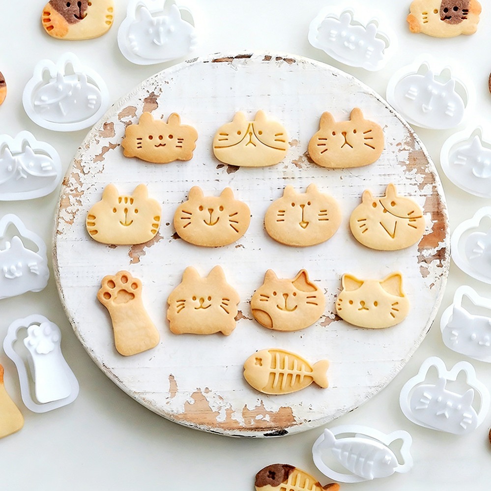 قوالب تقطيع الكوكيز على شكل قط - مراجعة Kitchen Appliances Baking وسعره