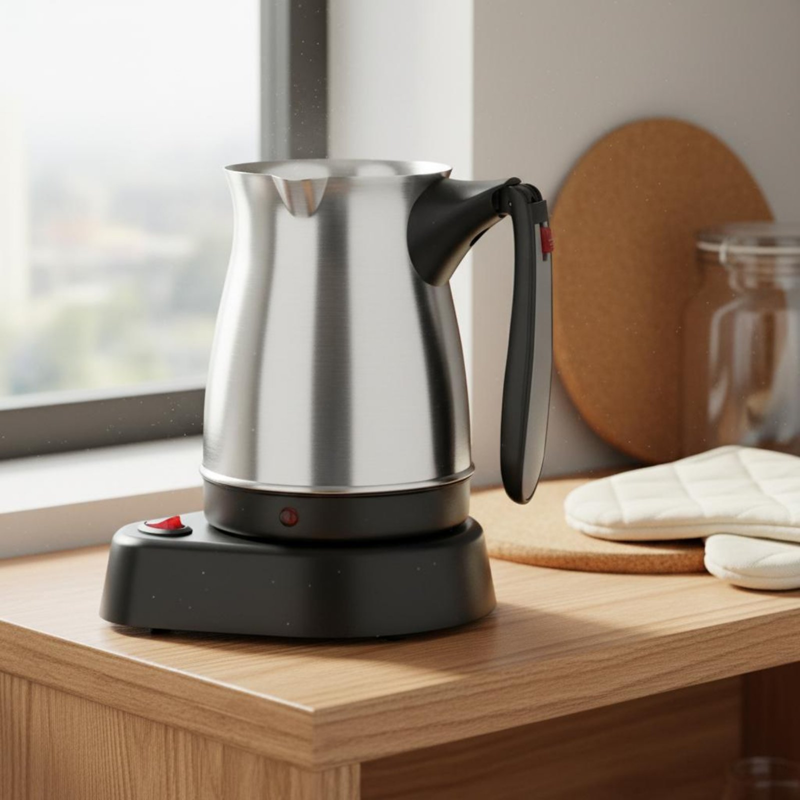 وعاء قهوة تركي كهربائي بقابس ب - مراجعة Kitchen Appliances Uk وسعره