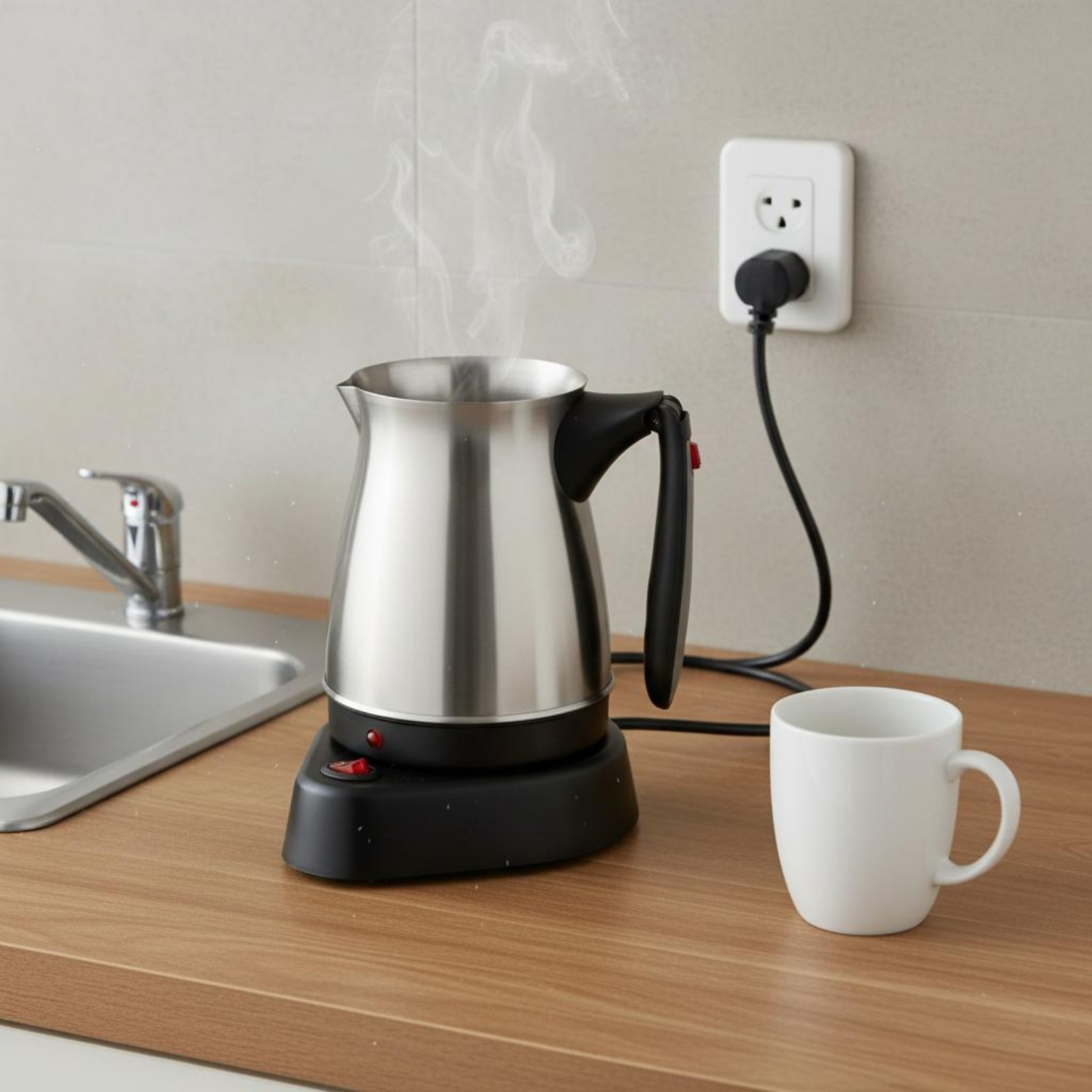وعاء قهوة تركي كهربائي بقابس ب - مراجعة Kitchen Appliances Uk وسعره