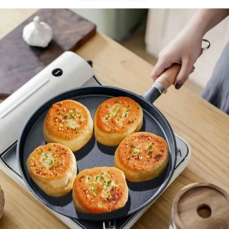 مقلاة حديدية مقاس 20 سم بمقبض  - مراجعة Electric Griddle Pancake وسعره
